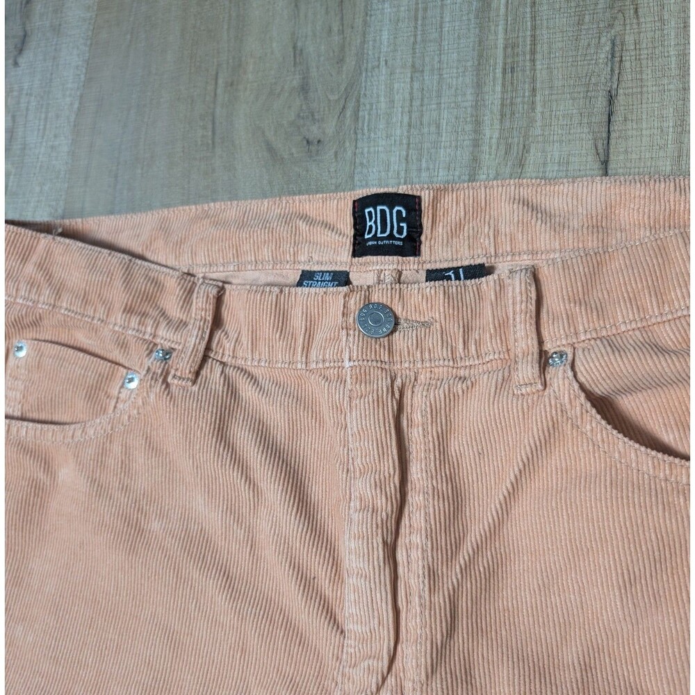 BDG Corduroy Carpenter Pants Size 31 Light Rust Slim Straight Urban Outfitters - Picture 4 of 10